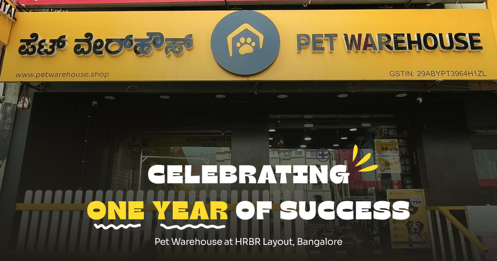 Celebrating One Year of Success: Pet Warehouse at HRBR Layout, Bangalore