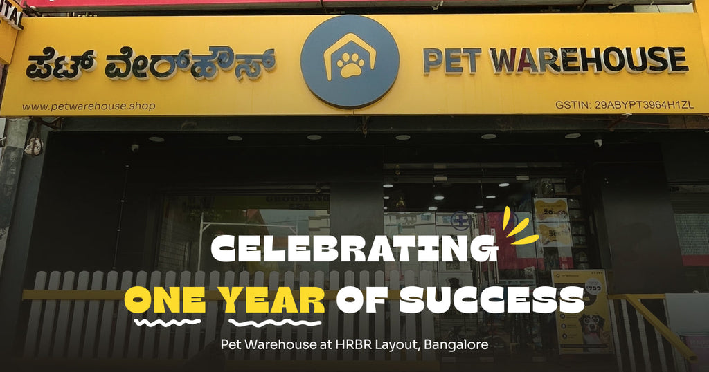 Celebrating One Year of Success: Pet Warehouse at HRBR Layout, Bangalore