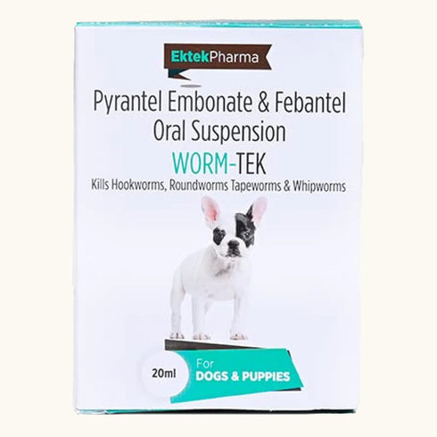 Ek Tek Wormtek Deworming Tablets for Dogs