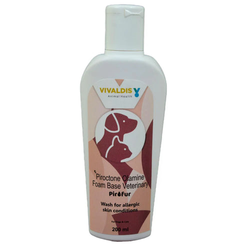 Vivaldis Prurigo Spray (500ml) and Pirofur shampoo (200ml) for Dogs and Cat Itch Relief Combo