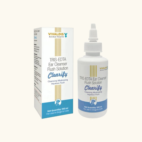 Vivadis Clearify Ear Cleaner (Tris EDTA) For Dogs and Ctas