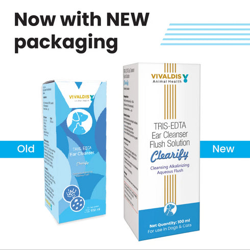 Vivadis Clearify Ear Cleaner (Tris EDTA) For Dogs and Ctas