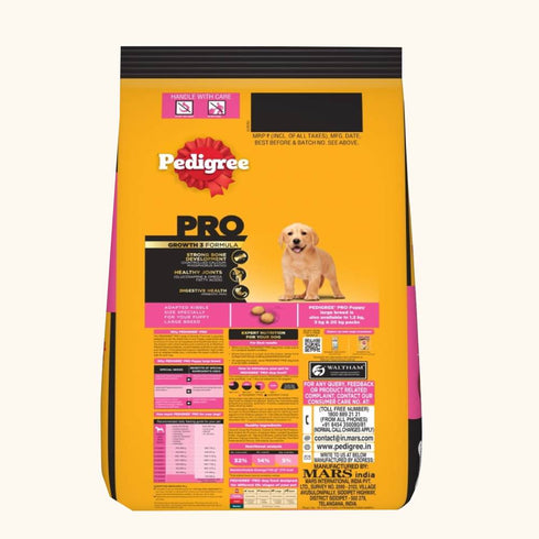 Pedigree Pro Expert Nutrition For Large Breed Puppy 3-18 Months Dry Food