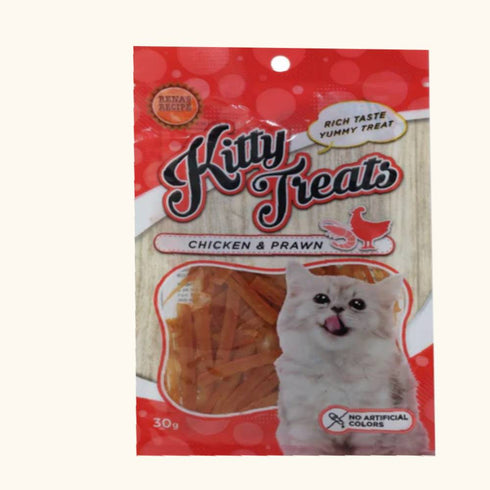 Rena's Recipe Kitty Treats Chicken and Prawn Treat For Cats