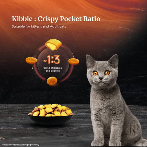 Sheba Kitten & Adult Chicken Flavour Dry Cat Food
