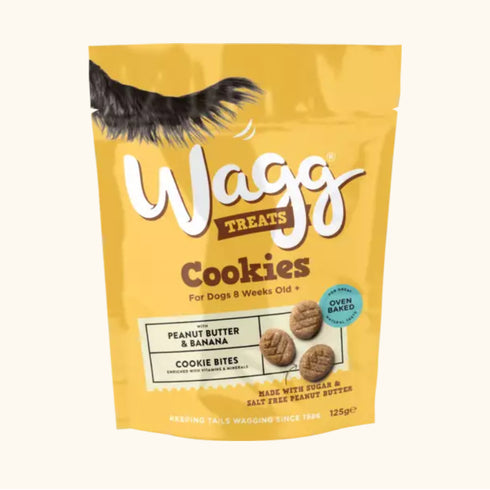 Wagg Peanut Butter & Banana Cookie Dog Treats
