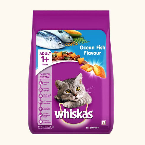 Whiskas Ocean Fish Flavour Adult Cat Dry Food- 7Kg
