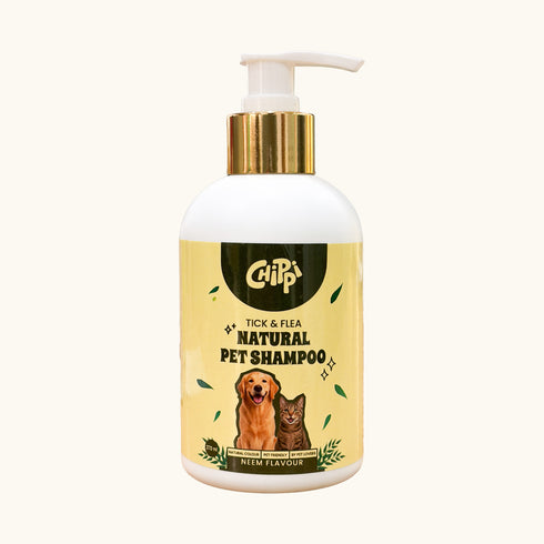CHIPPI Tick and Flea Natural Pet Shampoo – Neem Flavour