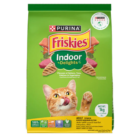Purina Friskies indoor delights adult Cat dry food - 1Kg