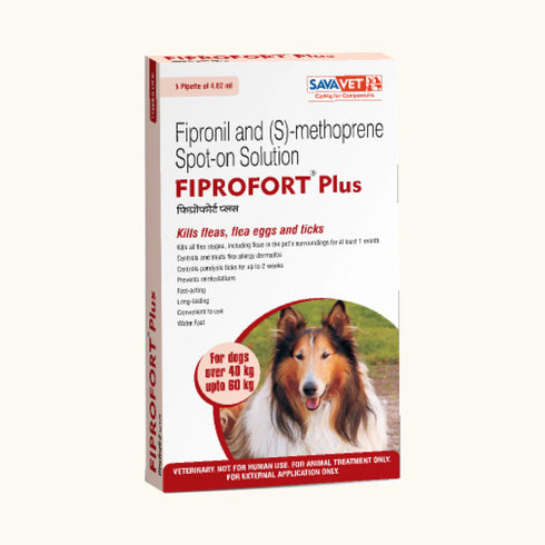 Savavet Fiprofort Plus (Fipronil) Tick & Flea Control Spot on for Dogs