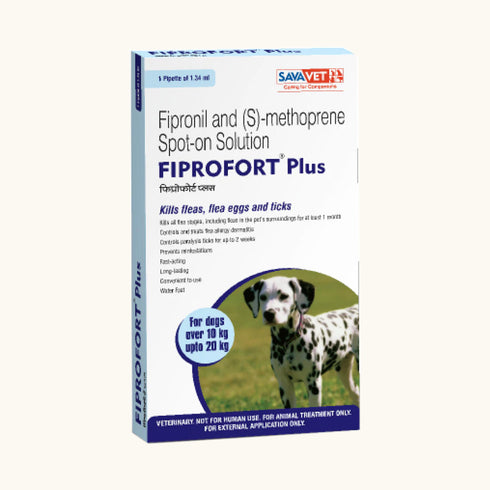 Savavet Fiprofort Plus (Fipronil) Tick & Flea Control Spot on for Dogs
