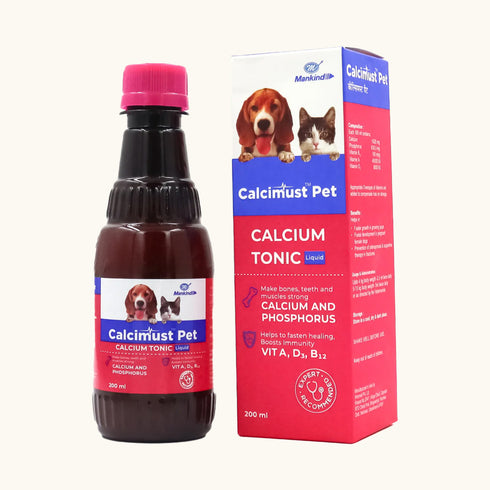 Mankind Calcimust Syrup Calcium Supplement for Dogs and Cats