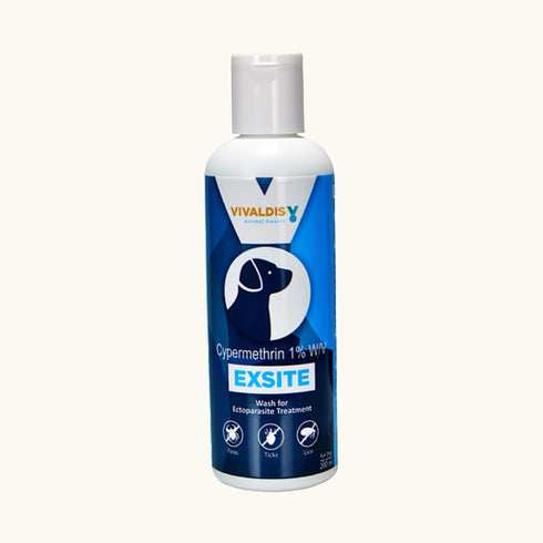 Vivaldis Exsite (Cypermethrin) Anti Tick & Flea Shampoo for Dogs