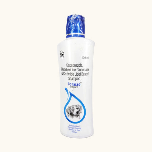 Intas Conaseb Antibacterial Antifungal Shampoo for Cats & Dogs