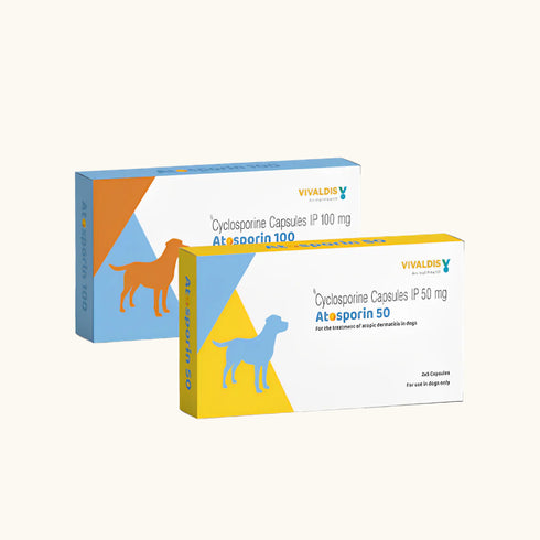 Vivaldis Atosporin (Cyclosporin) Capsules for Dog