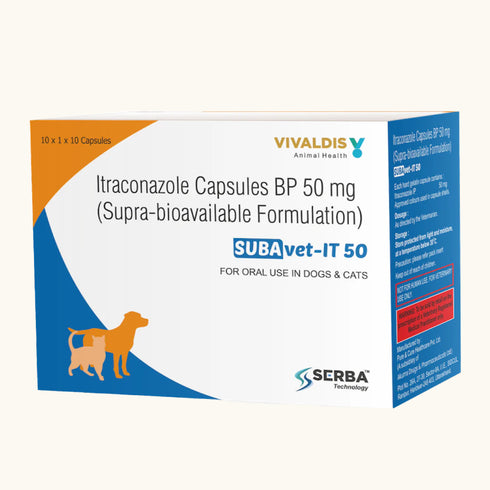 Vivaldis SUBAvet IT 50 (Itraconazole) For dogs and cats