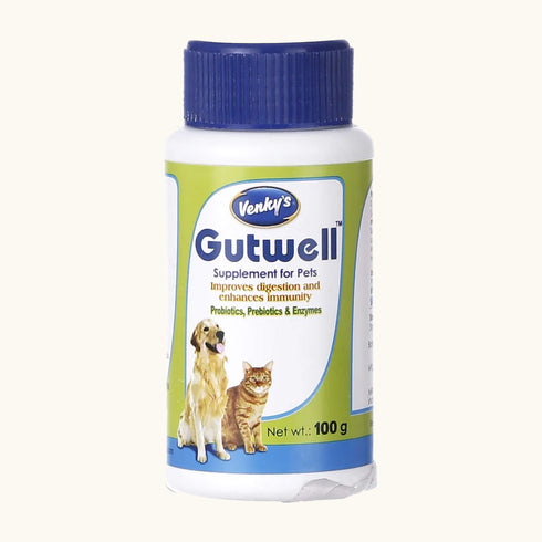 Venkys Gutwell Pre & Probiotics Gut Health Powder for Dogs & Cats