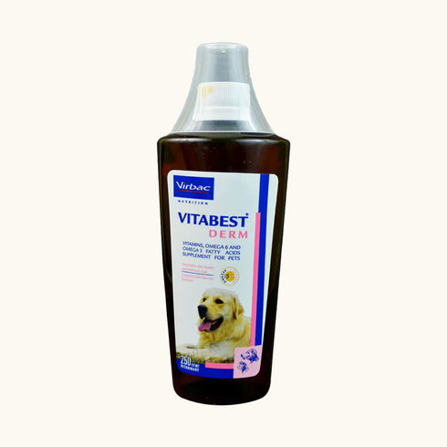 Virbac Vitabest Derm Omega 3*6 Syrup for Dogs & Cats (250ml)
