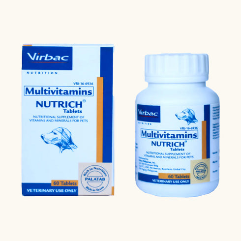 Virbac Nutrich Multi Vitamin Tablets for Dogs & Cats