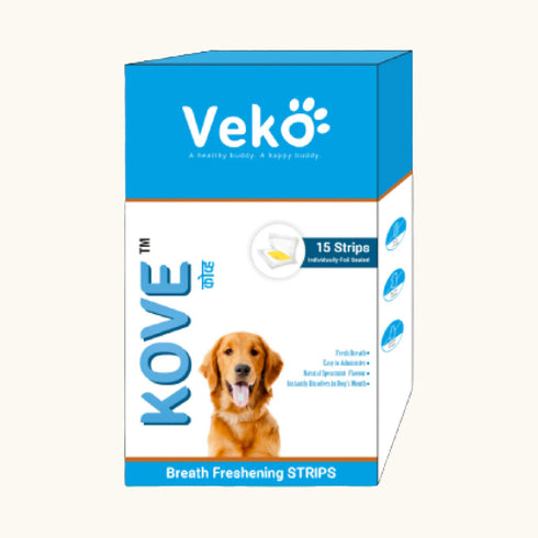 Veko Koves Breath Freshning Oral Strips for Dogs & Cats