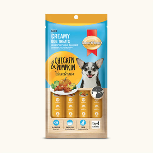 SmartHeart Chicken & Pumpkin Dog Creamy Treat