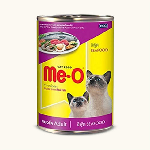 Me-O Seafood Platter in Prawn Jelly Canned Adult Cat Wet Food