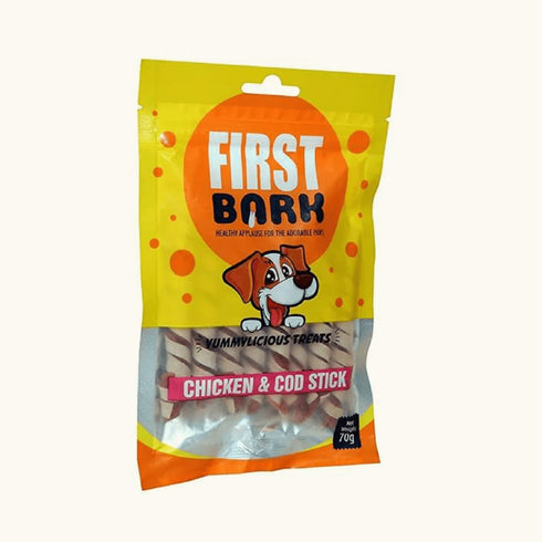 First Bark Chicken & Cod Stick Dog Treats
