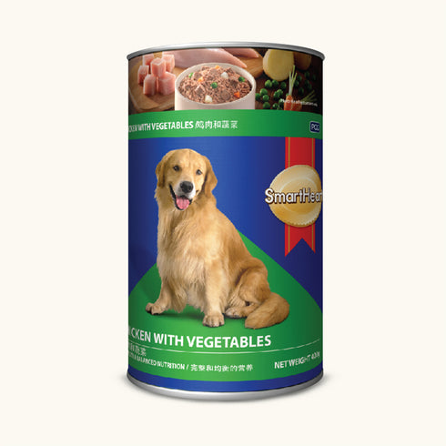 SmartHeart Chicken With Vegetables Adult Canned Wet Dog Food