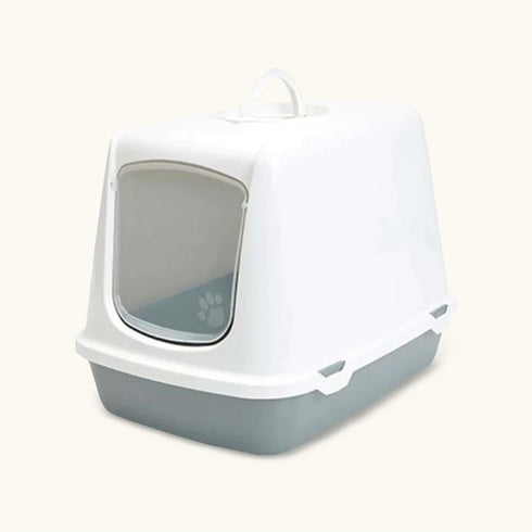 Savic Oscar Toilet Home for Cats (Cool Grey)