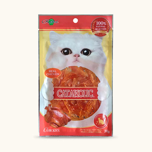 Cataholic Neko Soft Chicken Jerky Sliced Cat Treats