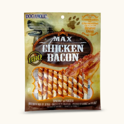 Dogaholic Chicken Bacon Bone BBQ Dog Treat