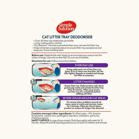 Simple Solution Litter Tray Deodoriser for Cats