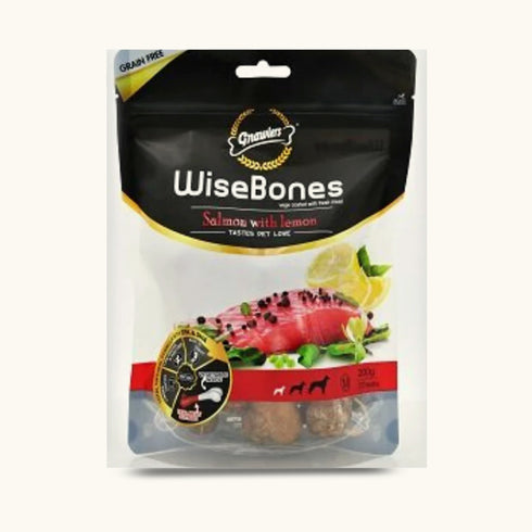 Gnawlers WiseBones Salmon with Lemon Dog Treats