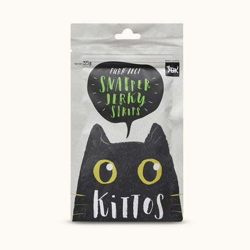 Kittos Purr-Fect Snapper Jerky Strips Cat Treats
