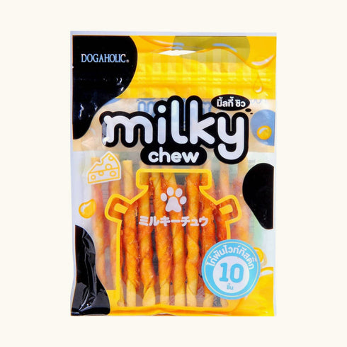 Dogaholic Milky Chew Cheese Chicken Stick Style Dog Treats