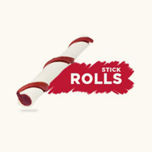 Gnawlers Yaowo Stick Roll Chicken And Liver Dog Treats (5 inch)