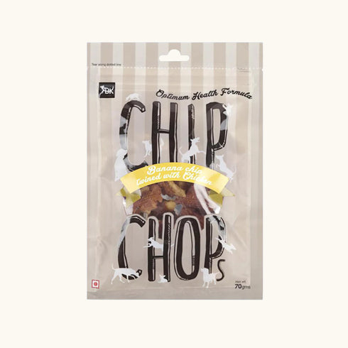 Chip Chops Banana with Chicken Chips Dog Treats