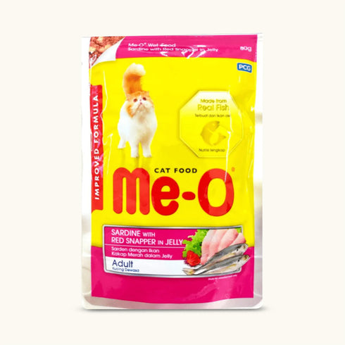 Me-O Sardine With Red Snapper In Jelly Adult Cat Wet Food
