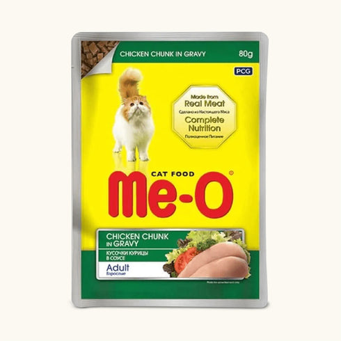 Me-O Chicken Chunks in Gravy Adult Cat Wet Food