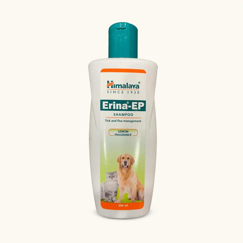 Himalaya Erina Ep Tick & Flea Shampoo For Dogs (Lemon Fragrance)