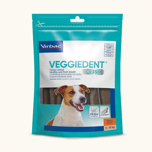 Virbac Veggiedent Oral Hygiene Vegetable Dog Chew