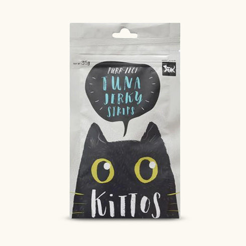 Kittos Purr-Fect Tuna Jerky Strips Cat Treats