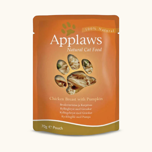 Applaws 75% Chicken Breast with Pumpkin in Broth Natural Wet Cat Food - 70 g