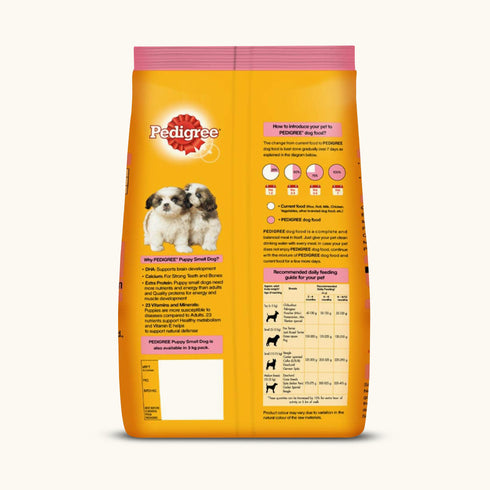 Pedigree Lamb & Milk Small Puppy Dry Dog Food