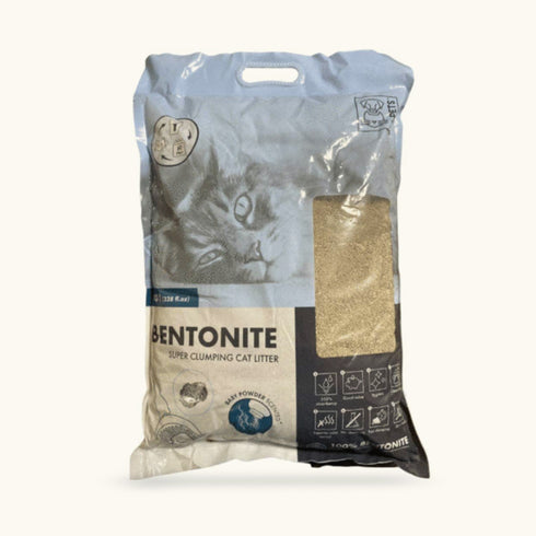 M-Pets Super Clumping Bentonite Baby Powder Scented Litter for Cats (Yellow)