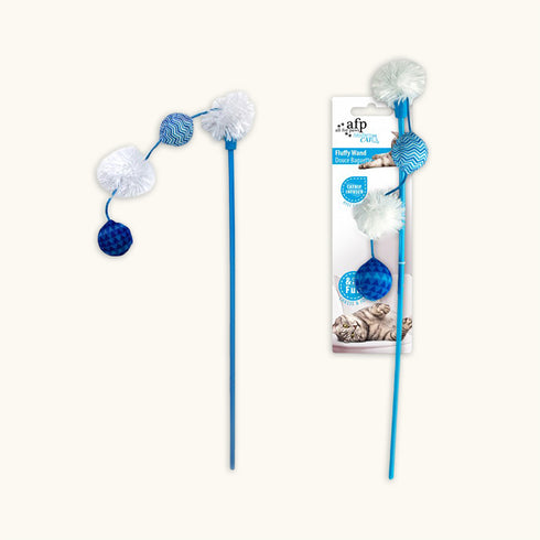 AFP Modern Cat Fluffy Wand Teaser Toy For Cats