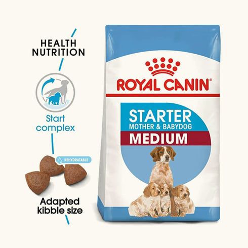 Royal Canin Medium Starter Dry Food for Medium Breed Dog and Puppies