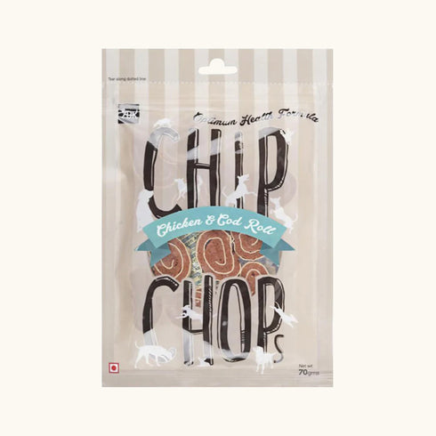 Chip Chops Chicken and Codfish Rolls Dog Treats