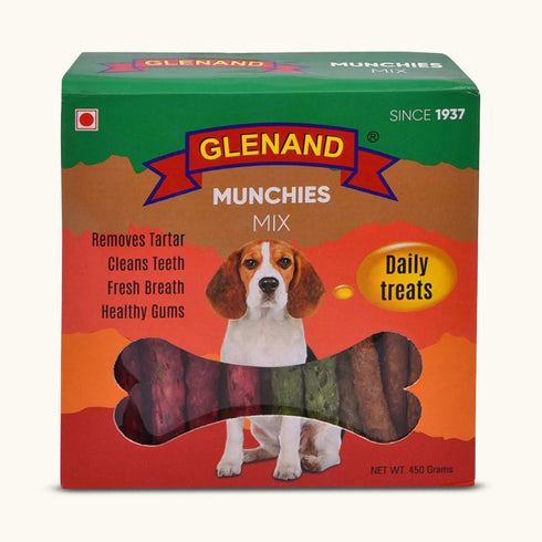 Glenand Mixed Flavoured Munchies Dog Treats