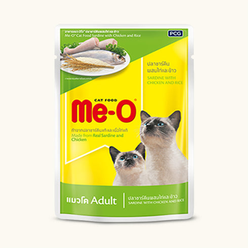 Me-O Sardine with Chicken & Rice Adult Cat Wet Food